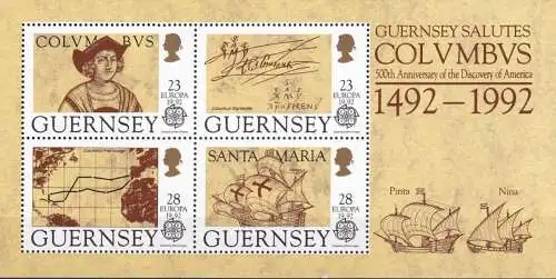 GUERNSEY 1992 Mi-Nr. Block 8 ** MNH