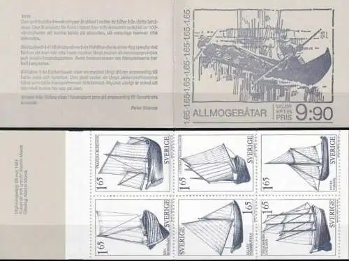 SCHWEDEN 1981 Mi-Nr. MH 83 Markenheft/booklet ** MNH