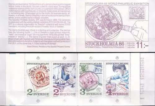 SCHWEDEN 1986 Mi-Nr. MH 111 Markenheft/booklet ** MNH