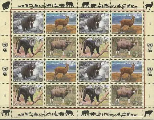 UNO GENF 2004 Mi-Nr. 482/85 Kleinbogen ** MNH