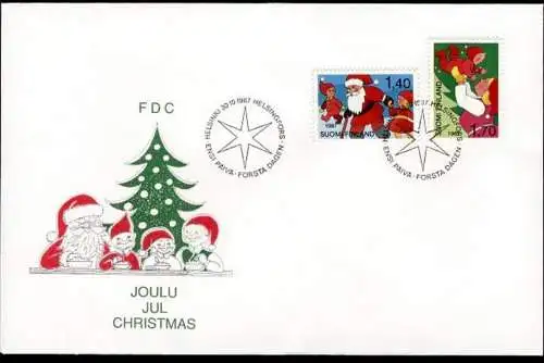 FINNLAND 1987 Mi-Nr. 1032/33 FDC