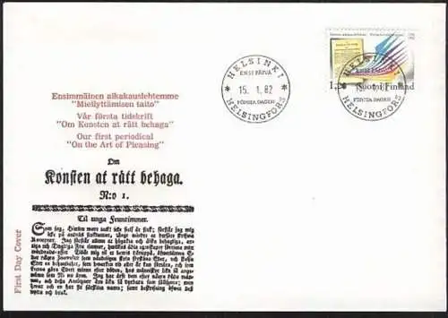 FINNLAND 1982 Mi-Nr. 892 FDC