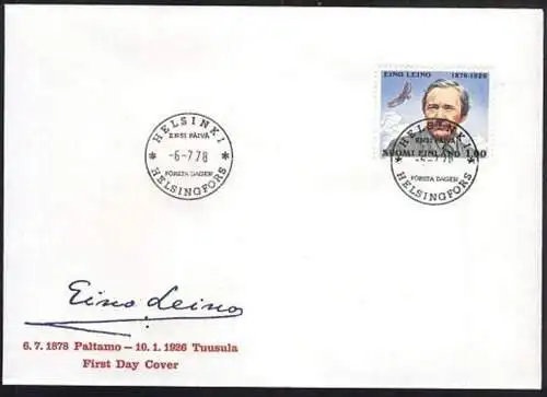 FINNLAND 1978 Mi-Nr. 828 FDC