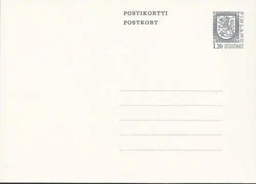 FINNLAND 1983 Mi-Nr. P 147 Ganzsache Postkarte ungelaufen