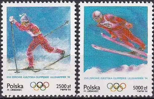 POLEN 1994 Mi-Nr. 3478/79 ** MNH