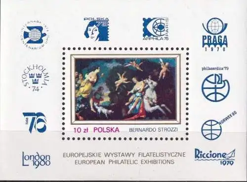 POLEN 1979 Mi-Nr. Block 78 ** MNH