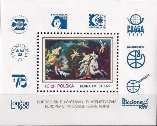 POLEN 1979 Mi-Nr. Block 78 ** MNH
