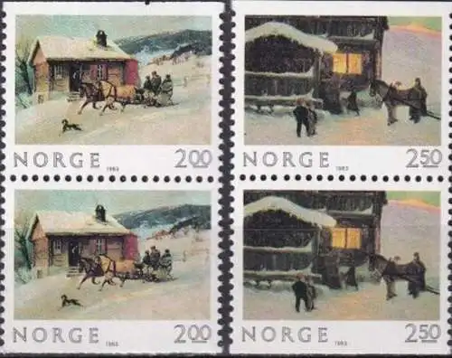 NORWEGEN 1983 Mi-Nr. 894/95 DD ** MNH