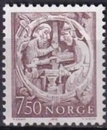 NORWEGEN 1976 Mi-Nr. 718 ** MNH