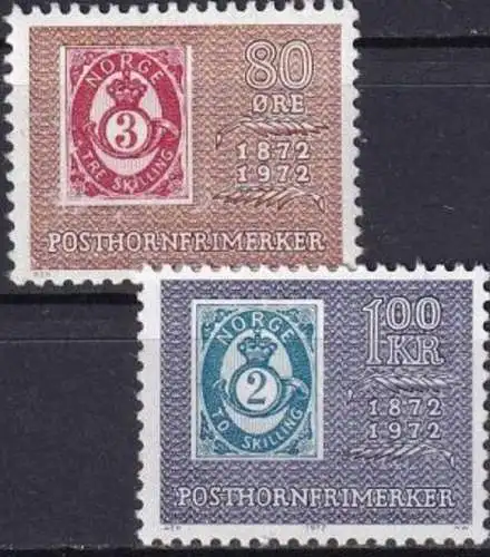 NORWEGEN 1972 Mi-Nr. 637/38 ** MNH