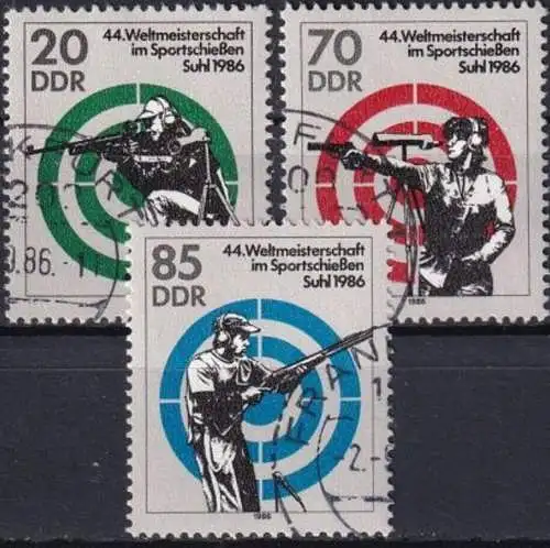 DDR 1986 Mi-Nr. 3045/47 o used