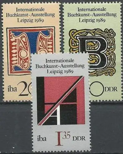 DDR 1989 Mi-Nr. 3245/47 ** MNH