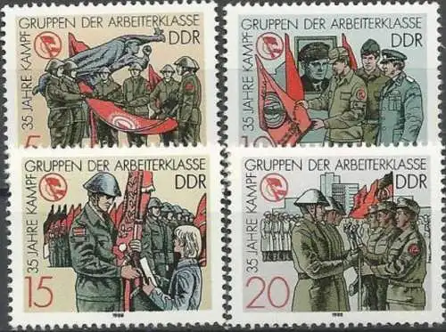 DDR 1988 Mi-Nr. 3177/80 ** MNH