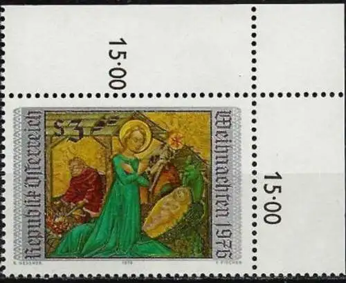 ÖSTERREICH 1976 Mi-Nr. 1535 Eckrand ** MNH