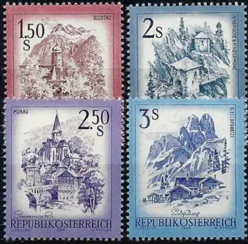 ÖSTERREICH 1974 Mi-Nr. 1439/42 ** MNH