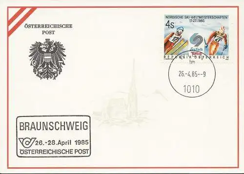 ÖSTERREICH 1985 Ausstellungskarte Nr. 18 - Braunschweig