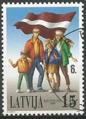 LETTLAND 1999 Mi-Nr. 506 o used - aus Abo