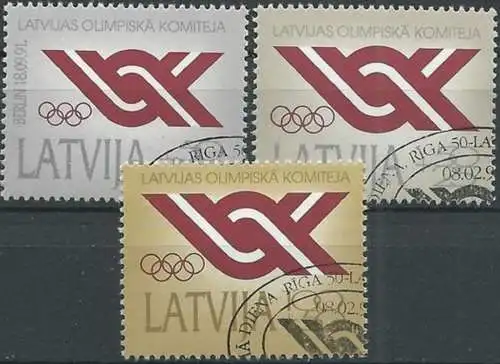 LETTLAND 1992 Mi-Nr. 323/25 o used - aus Abo