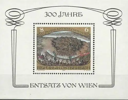 ÖSTERREICH 1983 Mi-Nr. Block 6 ** MNH