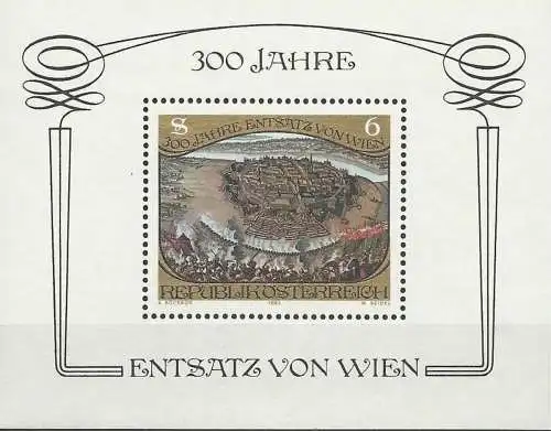 ÖSTERREICH 1983 Mi-Nr. Block 6 ** MNH