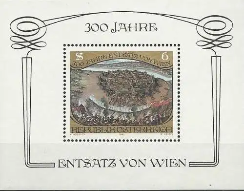 ÖSTERREICH 1983 Mi-Nr. Block 6 ** MNH