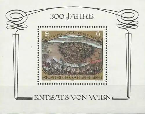 ÖSTERREICH 1983 Mi-Nr. Block 6 ** MNH