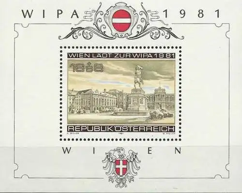 ÖSTERREICH 1981 Mi-Nr. Block 5 ** MNH