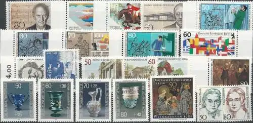 BERLIN 1986 Mi-Nr. 750-771 kompletter Jahrgang ** MNH