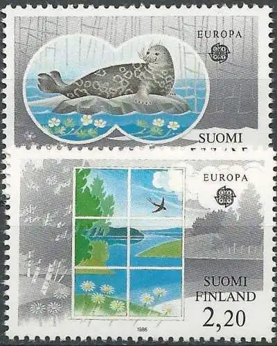 FINNLAND 1986 Mi-Nr. 985/86 ** MNH