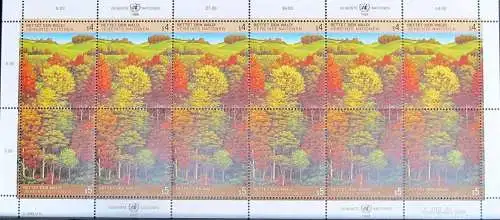 UNO WIEN 1988 Mi-Nr. 81/82 Kleinbogen ** MNH