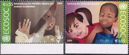 UNO WIEN 2009 Mi-Nr. 605/06 ** MNH