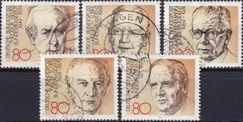 DEUTSCHLAND 1982 Mi-Nr. 1156/60 o used