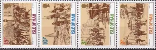 ISLE OF MAN 1987 Mi-Nr. 325/28 Zusammendruck ** MNH