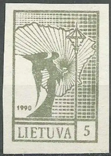 LITAUEN 1990 Mi-Nr. 457 b ** MNH