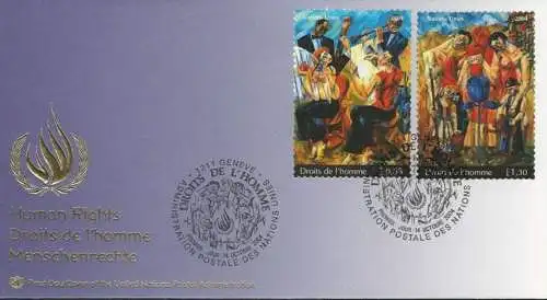 UNO GENF 2004 Mi-Nr. 505/06 FDC