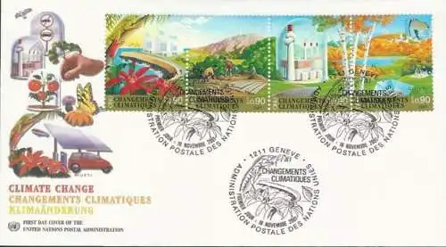 UNO GENF 2001 Mi-Nr. 428/31 FDC