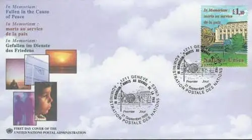 UNO GENF 1999 Mi-Nr. 380 FDC