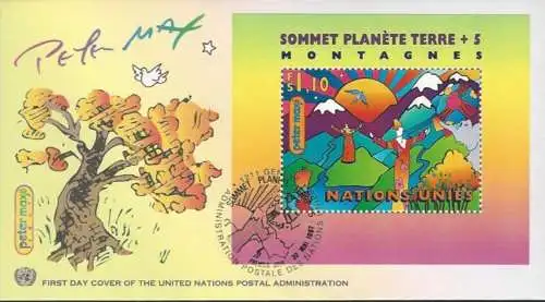 UNO GENF 1997 Mi-Nr. Block 9 FDC