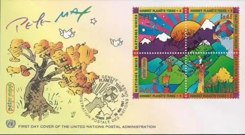 UNO GENF 1997 Mi-Nr. 309/12 FDC