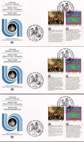 UNO WIEN 1993 Mi-Nr. 150/51 FDC
