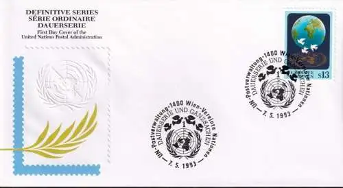 UNO WIEN 1993 Mi-Nr. 149 FDC