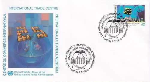 UNO WIEN 1990 Mi-Nr. 98 FDC
