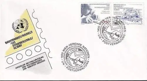 UNO WIEN 1986 Mi-Nr. 60/61 FDC