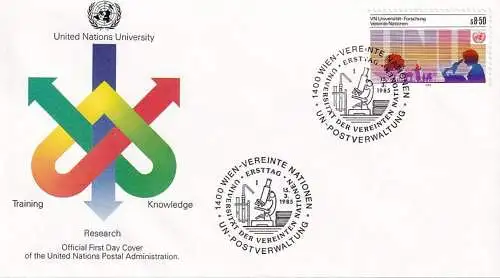 UNO WIEN 1985 Mi-Nr. 48 FDC