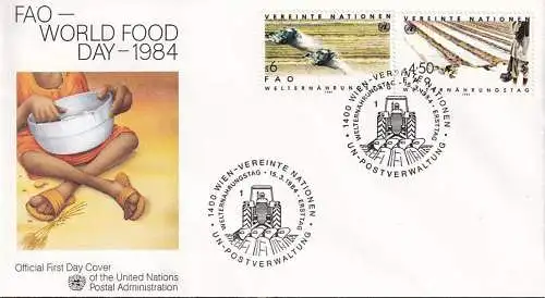 UNO WIEN 1984 Mi-Nr. 39/40 FDC