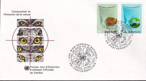 UNO WIEN 1982 Mi-Nr. 27/28 FDC