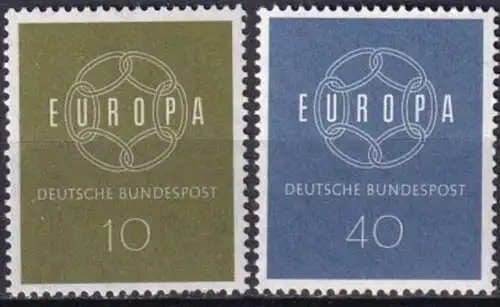 DEUTSCHLAND 1959 Mi-Nr. 320/21 ** MNH