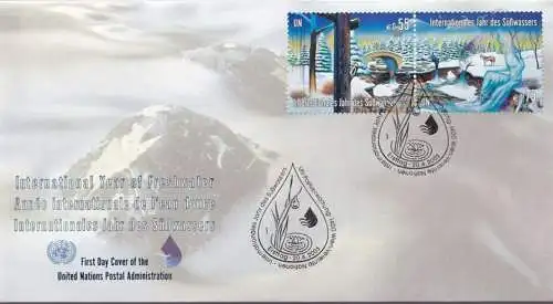 UNO WIEN 2003 Mi-Nr. 393/94 FDC