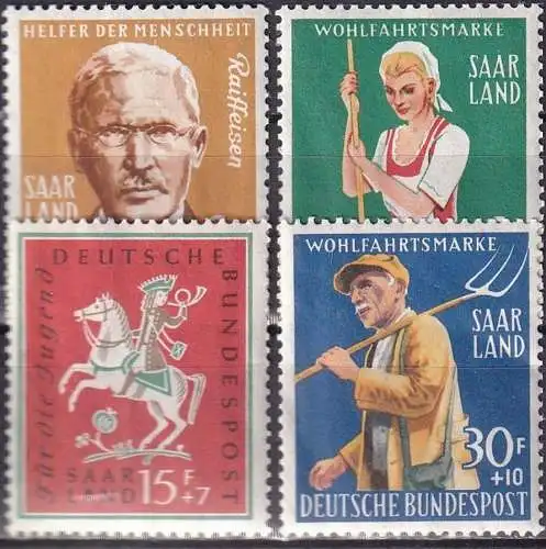SAARLAND 1958 Mi-Nr. 441/44 ** MNH