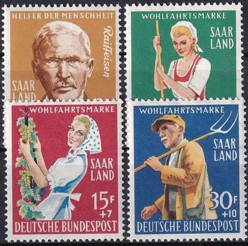 SAARLAND 1958 Mi-Nr. 441/44 ** MNH